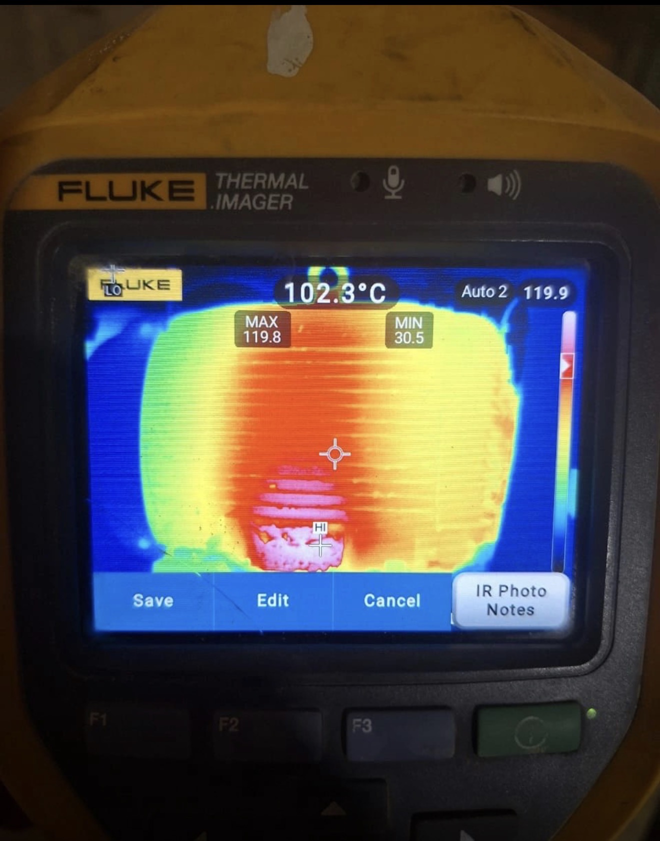 Infrared Thermography of a Motor