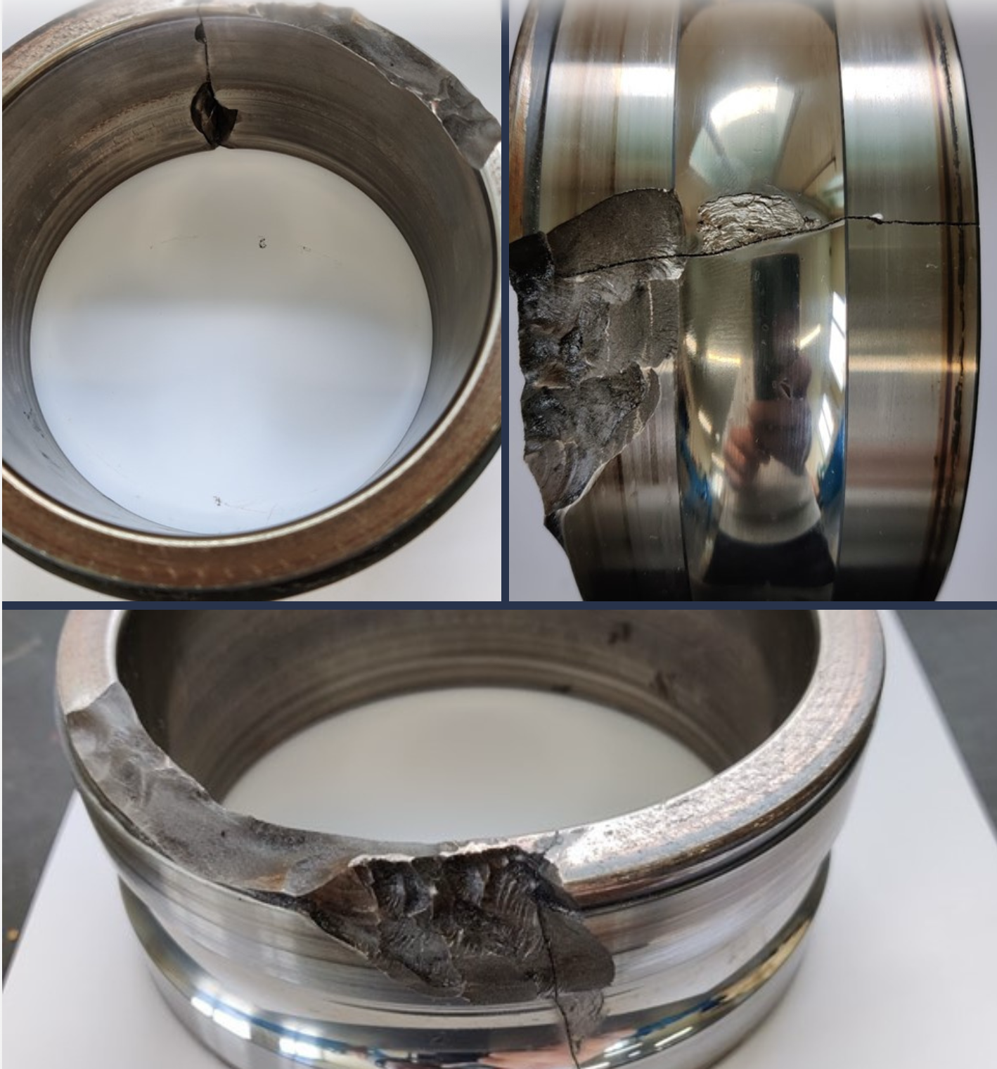 Large mixer ball bearing defect detection